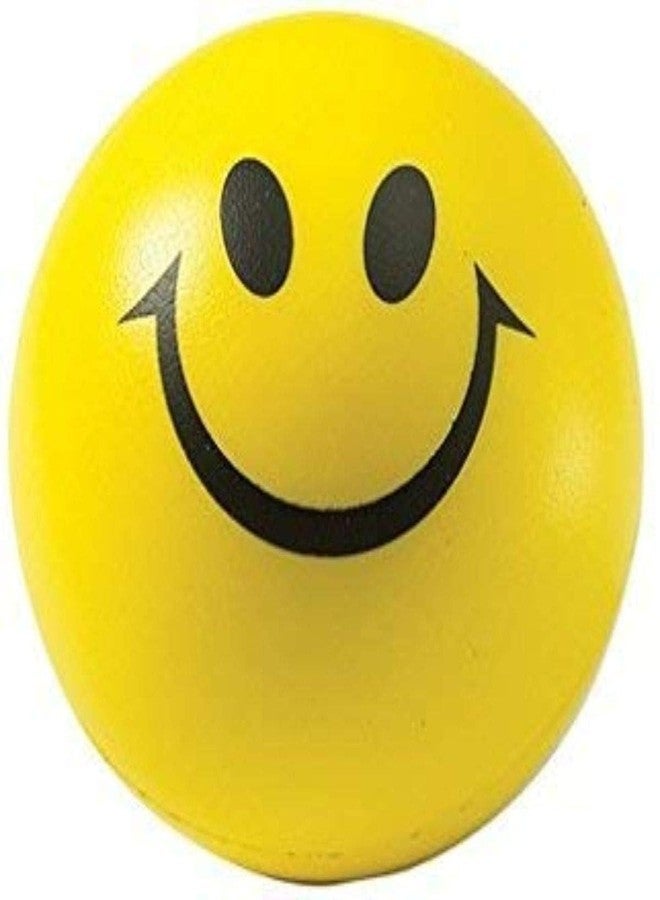 J.V Enterprise Stress Reliever Smile Ball - Cute Face Soft Squeeze Sponge for Baby, Girls, Kids, Adults - Hand Exercise Smiley Toy, Non-Toxic, Yellow (Pack of 2) - Image 2